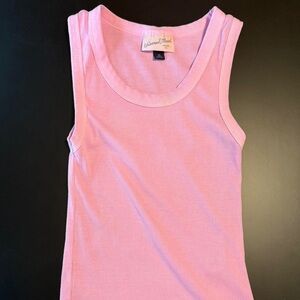 Universal Thread Light Pink Ribbed Tank Top